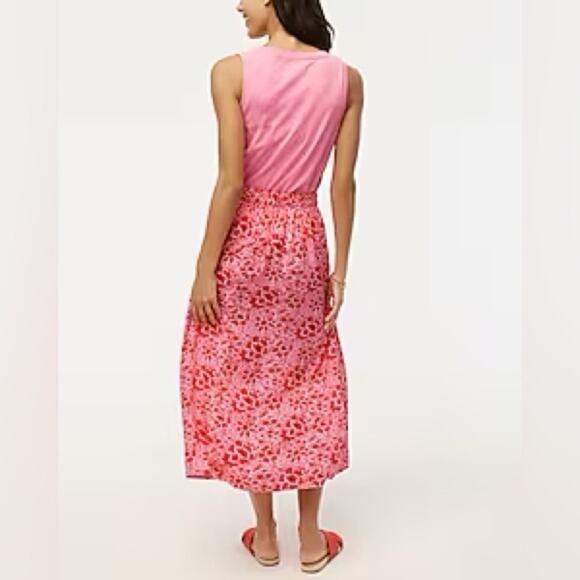 J. Crew Factory Wrap Azalea Belvedere Red midi skirt - Picture 4 of 12